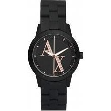 Ax Armani Exchange Ax5074 Ladies Black Silicone Ladies Watch