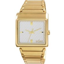 Axcent Mens Harry Stainless Watch - Gold Bracelet - Silver Dial - AXTX63857-132
