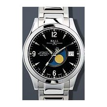 Ball Engineer II Ohio Moonphase Steel 40mm Watch - Blue Dial, Stainless Steel Bracelet NM2082C-SJ-BE Sale Authentic Tritium