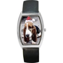Basset Hound Santa Dog Christmas Unisex Wrist Watch NEW