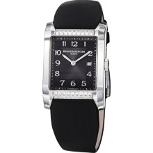 Baume and Mercier Hampton Milleis Opaline Black Dial Ladies Watch MOA10024