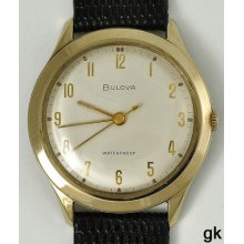 Beautiful Bulova Wrist Watch Gold Plated Bezel Vintage Running L3