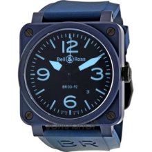 Bell and Ross Mechanical Automatic Watch BR0392-CERAM-BLUE