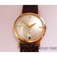 Benrus Crosshair Dial 1960's Swiss 17 Jewel 20 Micron Gold Plated Shock-Absorber Gents Manual Watch