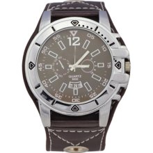 Big Dial Design Easy Read Time Sports Men Quartz Battery Wrist Watch Watches
