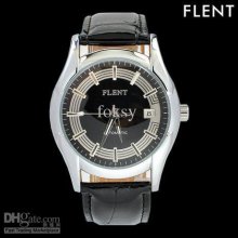 Black Leather Watch Mechanical Mens Watches Unisex Watch Good Qualit