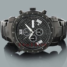 Black Steel Watches: Jojino Diamond Mens Watch 0.25ct
