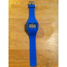Blue M2-Silicone Digital/Analog Unisex Watch