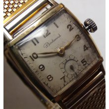 Boulevard Men's 10K Gold Swiss Made Watch w/ Bracelet