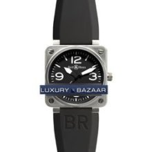 BR Instrument BR 01-92 (SS / Black / Rubber Strap)