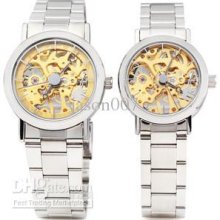 Brand Watches Men Transparent Automatic Mechanical Stainless Mens Lu