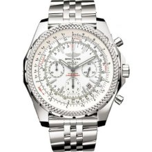 Breitling Bentley Motors Stainless Steel Special Edition White Dial Ref A25362