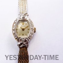 Bulova 1967 Swiss 17 Jewel 10K Gold Filled Ladies Manual Watch