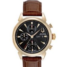 Bulova Accutron Gemini Men`s Gold-tone Automatic Anti-reflective Watch