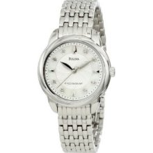 Bulova Women's 96p125 Precisionist Brightwater Mother Of Pearl Watch