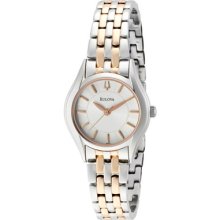 Bulova Women's Wrist Watch 98l143 Stainless Steel Analogue Water Resistant 30m