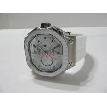 By Marc Ecko Unltd White Rubber Band Men's Watch E16509g1