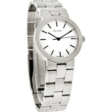 Calvin Klein Ck Icon Mid-Size 31Mm Silver Dial Dress Swiss Automatic Watch
