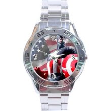 Captain America Stainless Steel Analogue Menâ€™s Watch