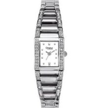 Caravelle By Bulova Ladies` Crystal Collection Watch W/ White Dial