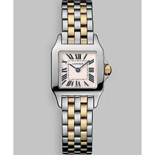 Cartier Santos Demoiselle Stainless Steel Watch on Stainless Steel & 18K Yellow Gold Bracelet, Small - No Color