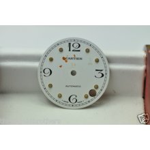 Cartier White Round Automatic Swiss Date Dial (dial Only)