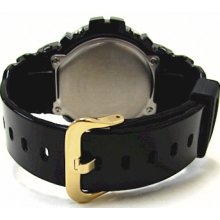 Casio Men's DW6900CB-1 G-Shock Chronograph Resin Strap Gold Mirror Dial Watch