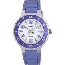 Casio Women's Silvertone Case Watch - Turquoise - One Size