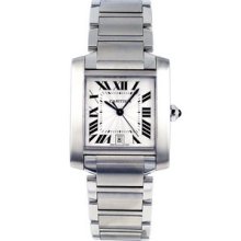Certified Pre-Owned Cartier Tank Francaise Steel Mens Watch W51002Q3