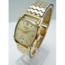 Certina Ea Cal 23-20 Vintage Swiss Watch All 10k Gold Filled 12k Gf Bracelet