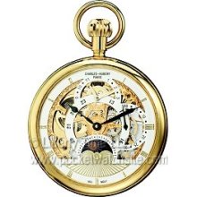 Charles-Hubert 3816 Dual Time Zone Mechanical Pocket Watch