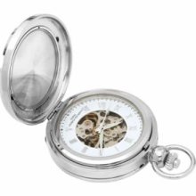 Charles-Hubert- Paris 3845 Two-Tone Mechanical Picture Frame Pocket Watch