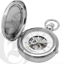 Charles Hubert Polished Finish Hunter Case Picture Frame Mechanical Pocket Watch 3850