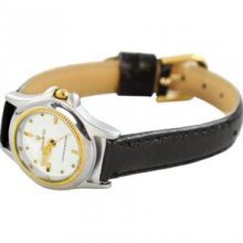 Charlie Jill WATW-2020-WHT Charlie Jill Women Watch in White Dial Black Leather Strap