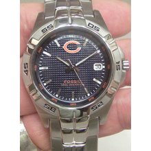 Chicago Bears Fossil Watch Mens Three Hand Date Wristwatch NFL1085