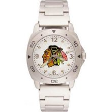 Chicago Blackhawks Lady's Stainless Steel Pro Watch