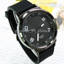 Christmas Gifts Brief Fashion Large Dial Tape Watch Quartz Gift Tabl