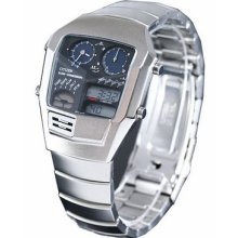 Citizen Chronograph Dual Time Digital Analog Watch Jg2040-54l