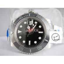 Classic Automatic Submariner Ceramic Bezel Black Dial Original Backl