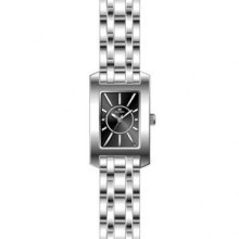 Clyda Women's Analog Quartz Watch With Black Dial And Rhodium Bracelet - Cld0435rnix