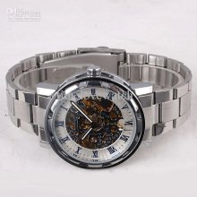 Cn Post Silver-tone Stainless Band Automatic Men's Mechanical Watch