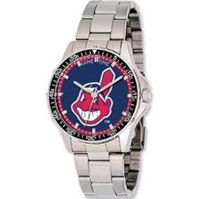 Coach Cleveland Indians Watch w/ Stainless Steel Band - MLB Officially Licensed