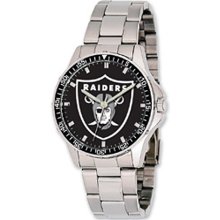 Coach Oakland Raiders Watch w/ Stainless Steel Band - NFL Officially Licensed
