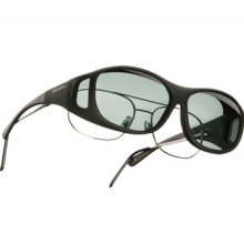 Cocoons Over-glasses Sunglasses - Slim Line. Size Medium. C402g. Gray Lens. Jm