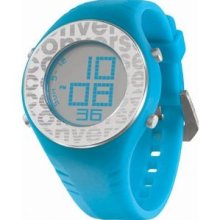 Converse Men's Vr007 Pickup Watch Digital Dial And Tourquise Polyurethane Strap
