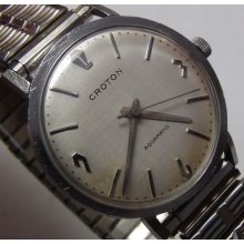 Croton Men's Swiss Made Aquamatic Silver Watch