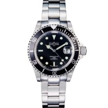 Davosa Ternos Men's Diver Watch With Automatic Eta Movement And Black Dial And Stainless Steel Bracelet 16145550