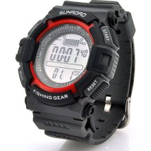 Digital Fishing Barometer Wrist Watch Altimeter Thermometer Weather Forecasting