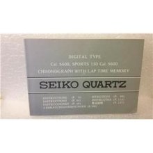 Digital Type Cal.s600,sprot 150 Cal.s600 Manual