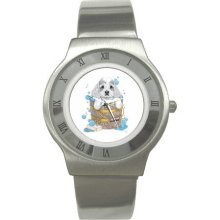 Dog Grooming Men's Stainless Steel Watch 14430600